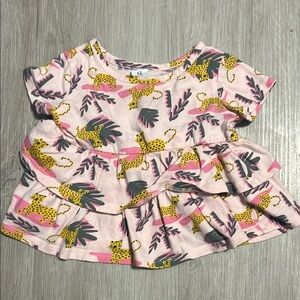 Pink Leopard Print Baby Dress